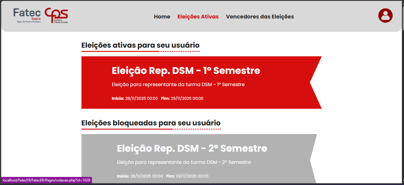 Página de projeto do site