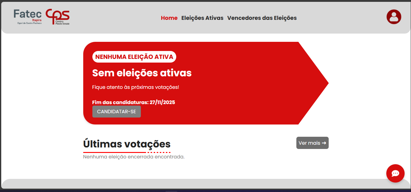 Página de serviços do site